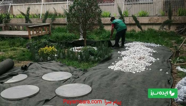 طراحی و اجرای باغچه سازی و حیاط سازی